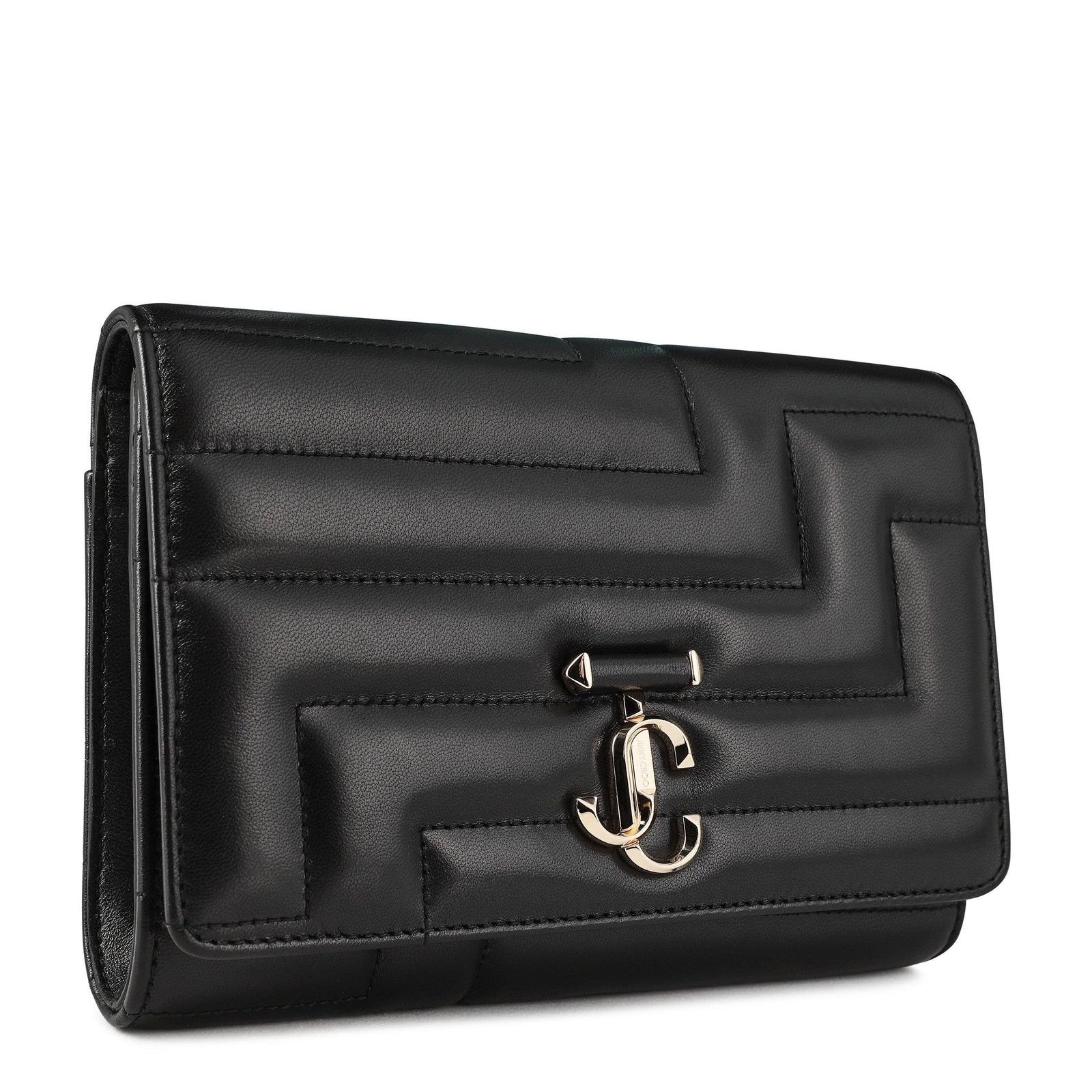 Embellished Leather Avenue Clutch Bag