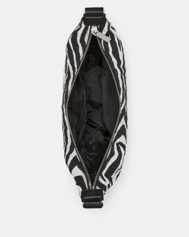 KateSpade Carter Zebra Sling Crossbody Bag Black Multi