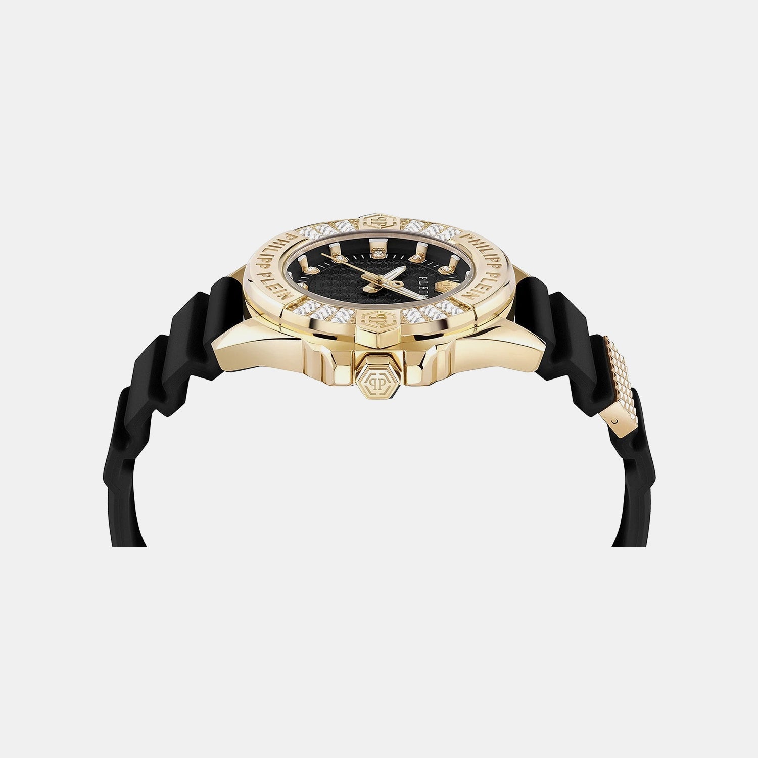 Philipp Plein Ofa-The Skull 38Mm Women Quartz Black Dial Analog Silicone Watch Pwofa0225