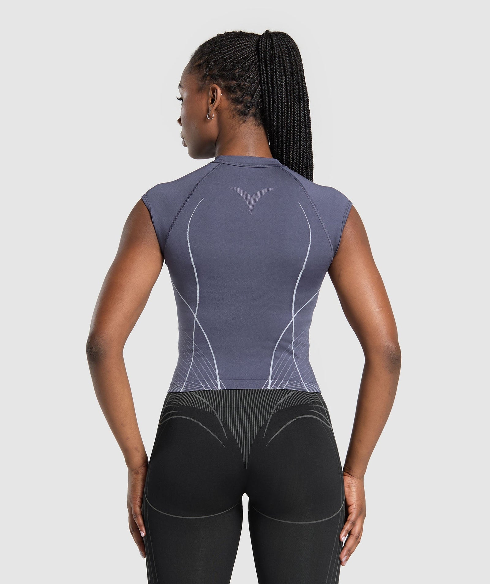 Women's Gymshark Apex Seamless Midi T-Shirt Weighted Purple
