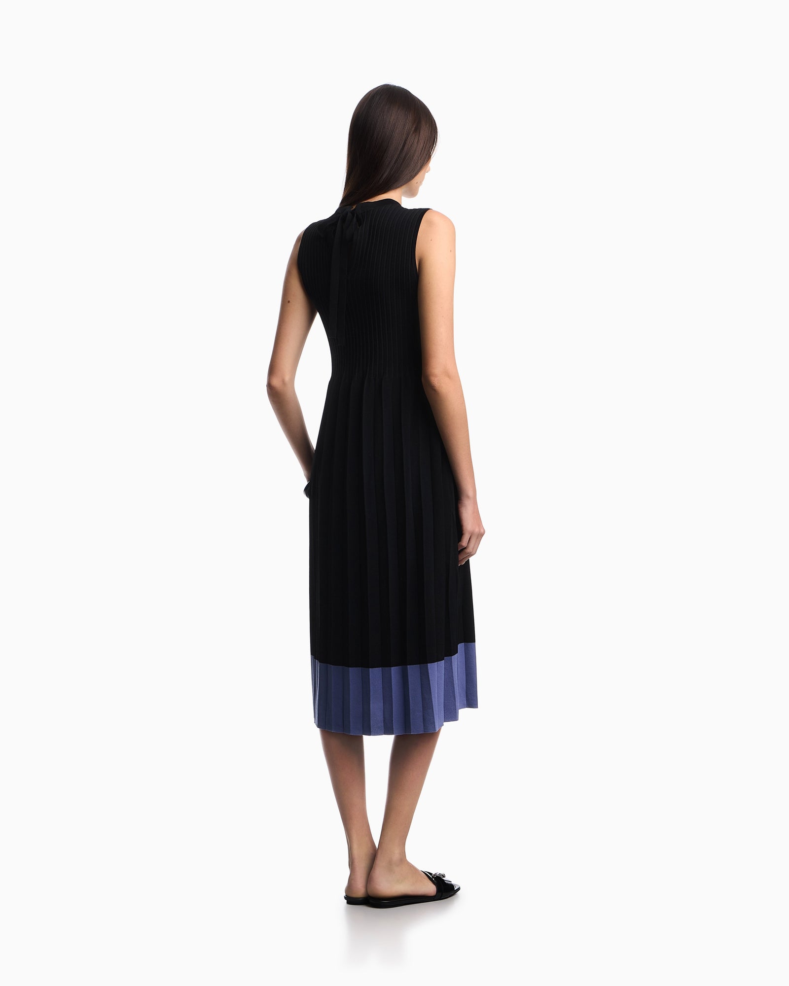 Emporio Armani pleat-knit dress