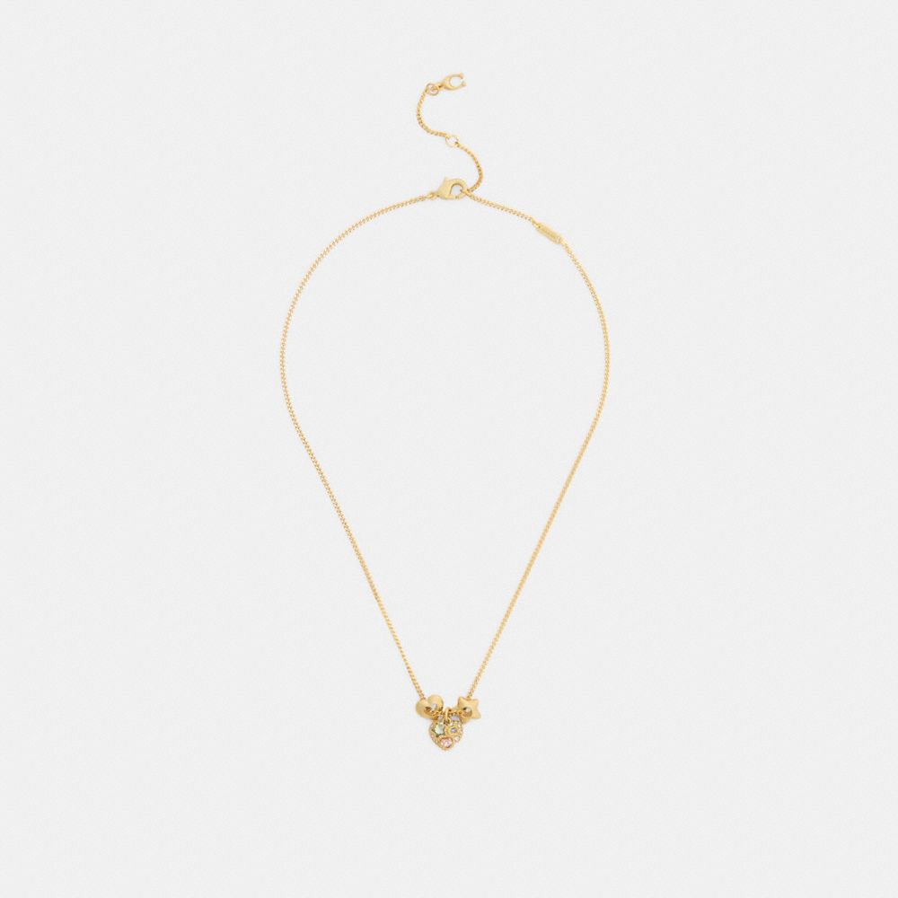 Stars And Hearts Rondell Pendant Necklace