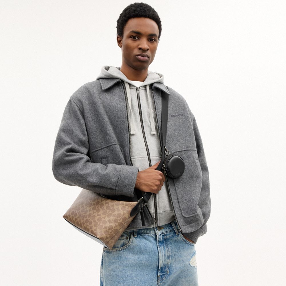 Small Finn Crossbody Bag With Pouch In Signature Canvas