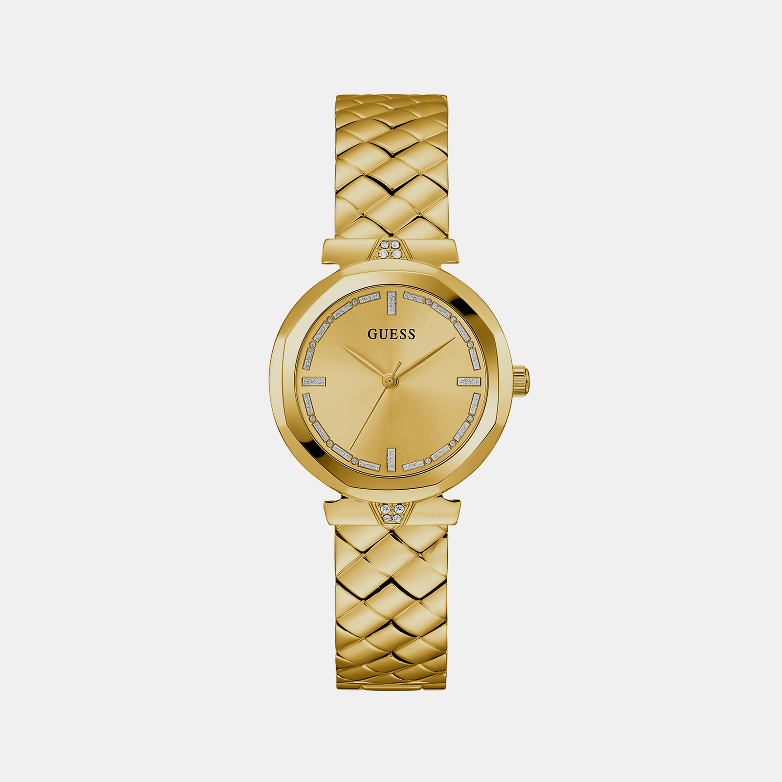 Guess Rumour Women Quartz Gold Dial Analog Stainless Steel Watch Gw0613L2