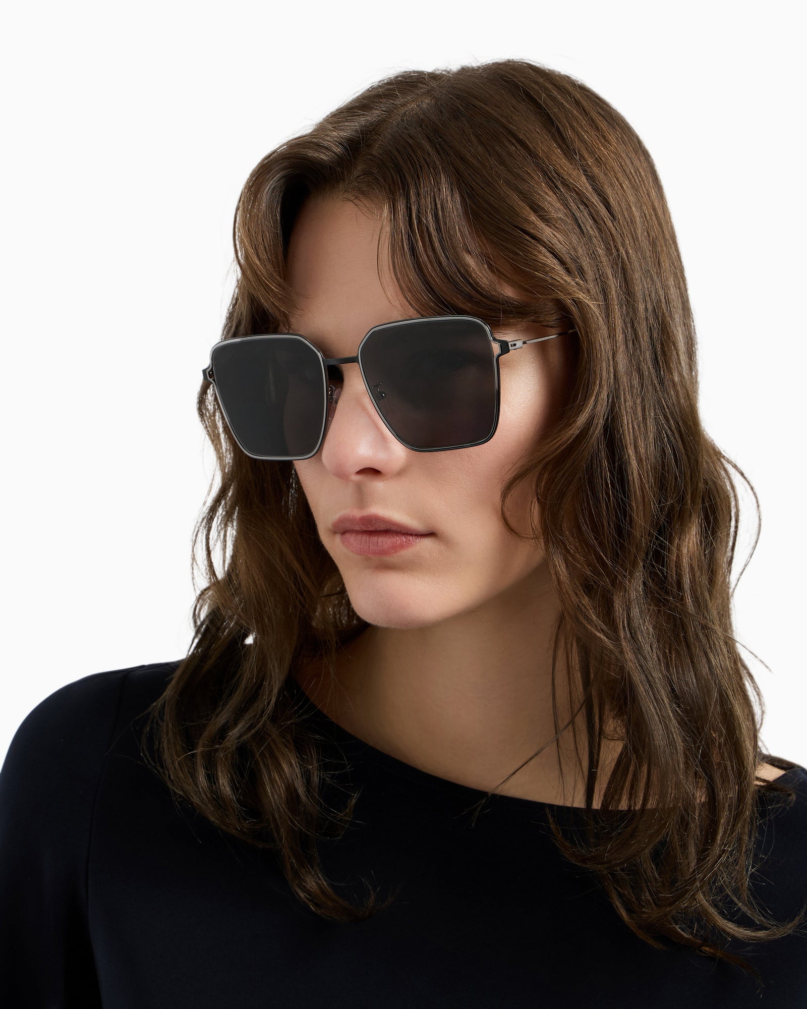 Emporio Armani Women’s Asian-fit square sunglasses