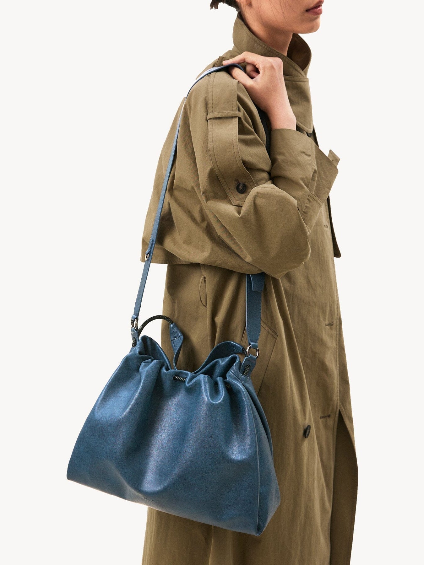 Songmont Medium Gather Bag Set - Navy (Contrast Tone)