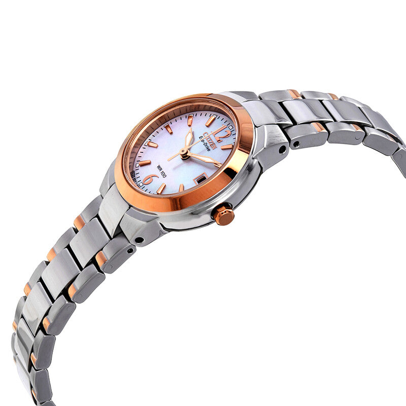 Citizen Silhouette Eco-Drive Mother Of Pearl Dial Two-Tone Stainless Steel Women's Watch