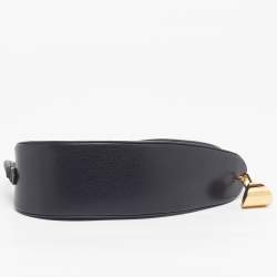 Alaia Le Demi-Coeur Black Leather Shoulder Bag