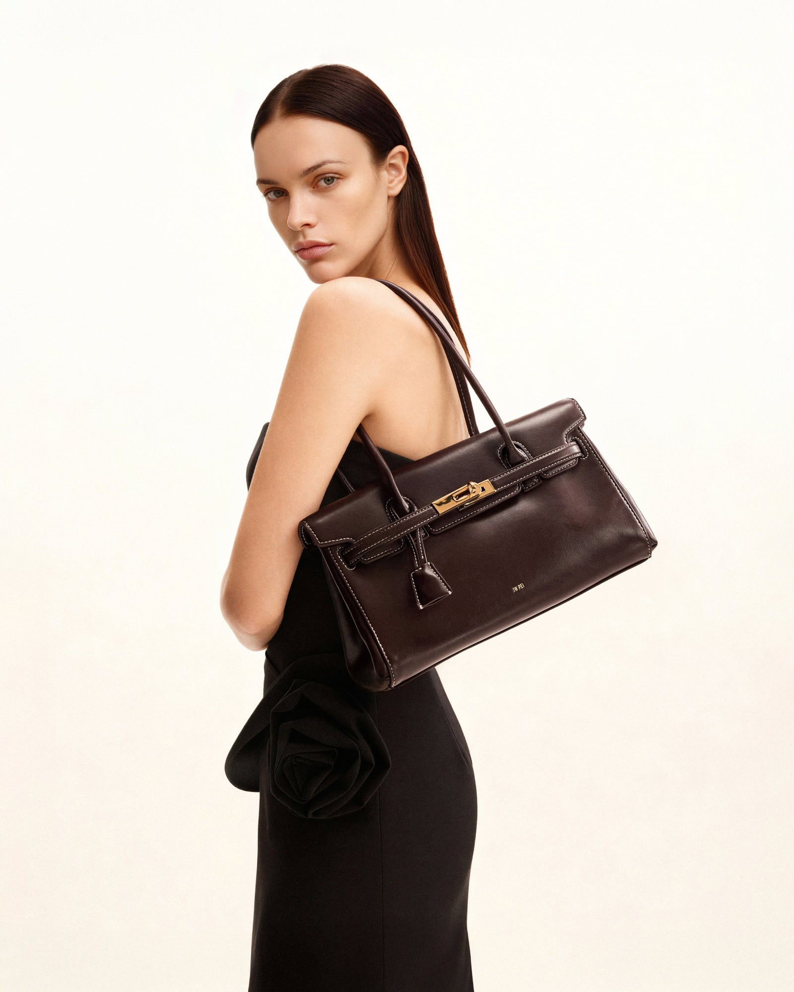 Yara Shoulder Bag - Sakura Pink Croc
