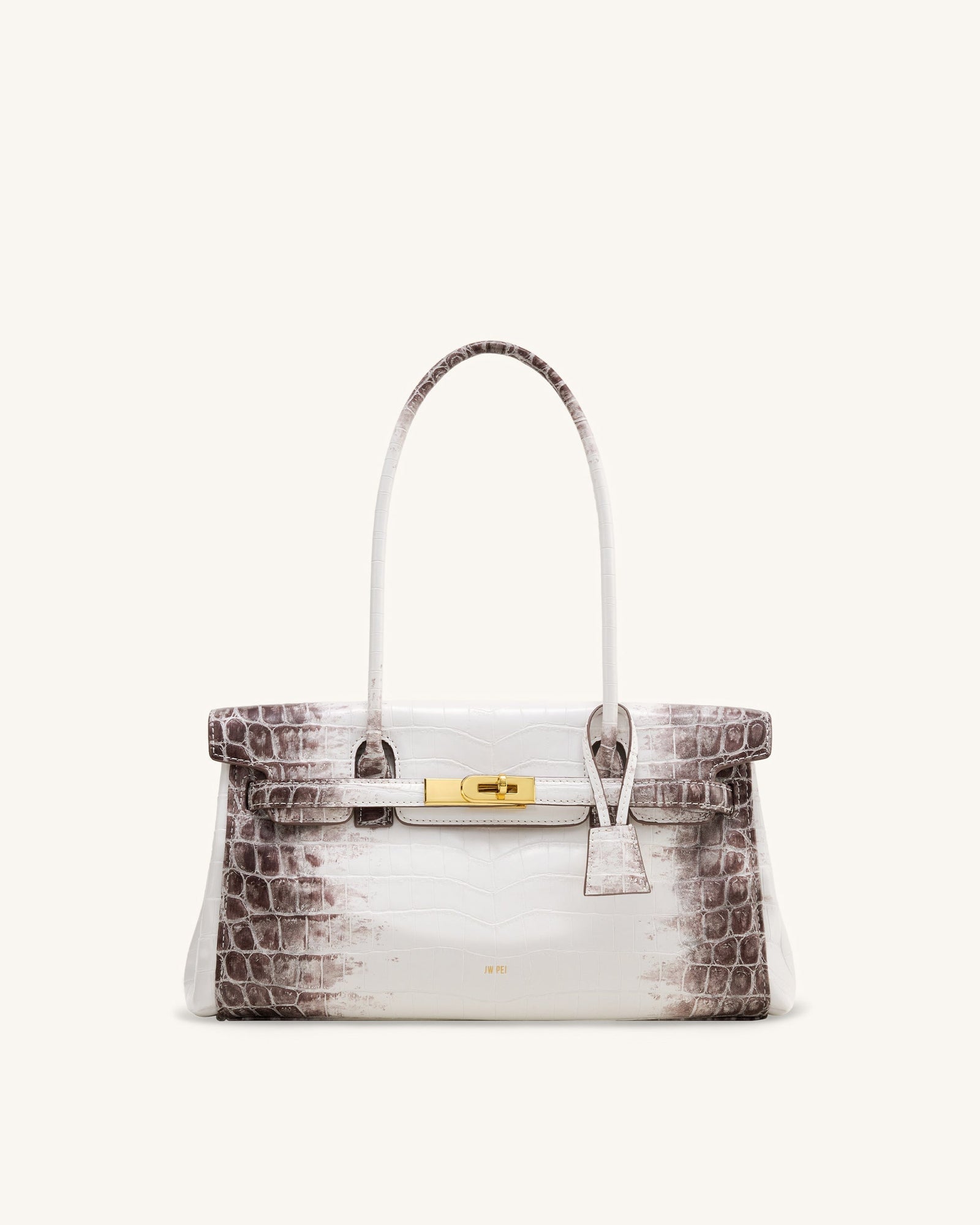Yara Shoulder Bag - Sakura Pink Croc