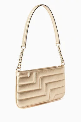 Jimmy Choo Avenue Slim Shoulder Bag in Metallic Nappa