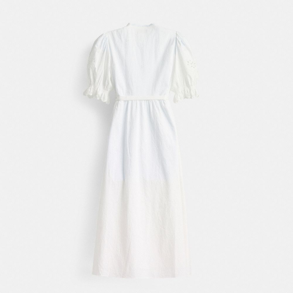 Restored Broderie Anglaise Wrap Dress