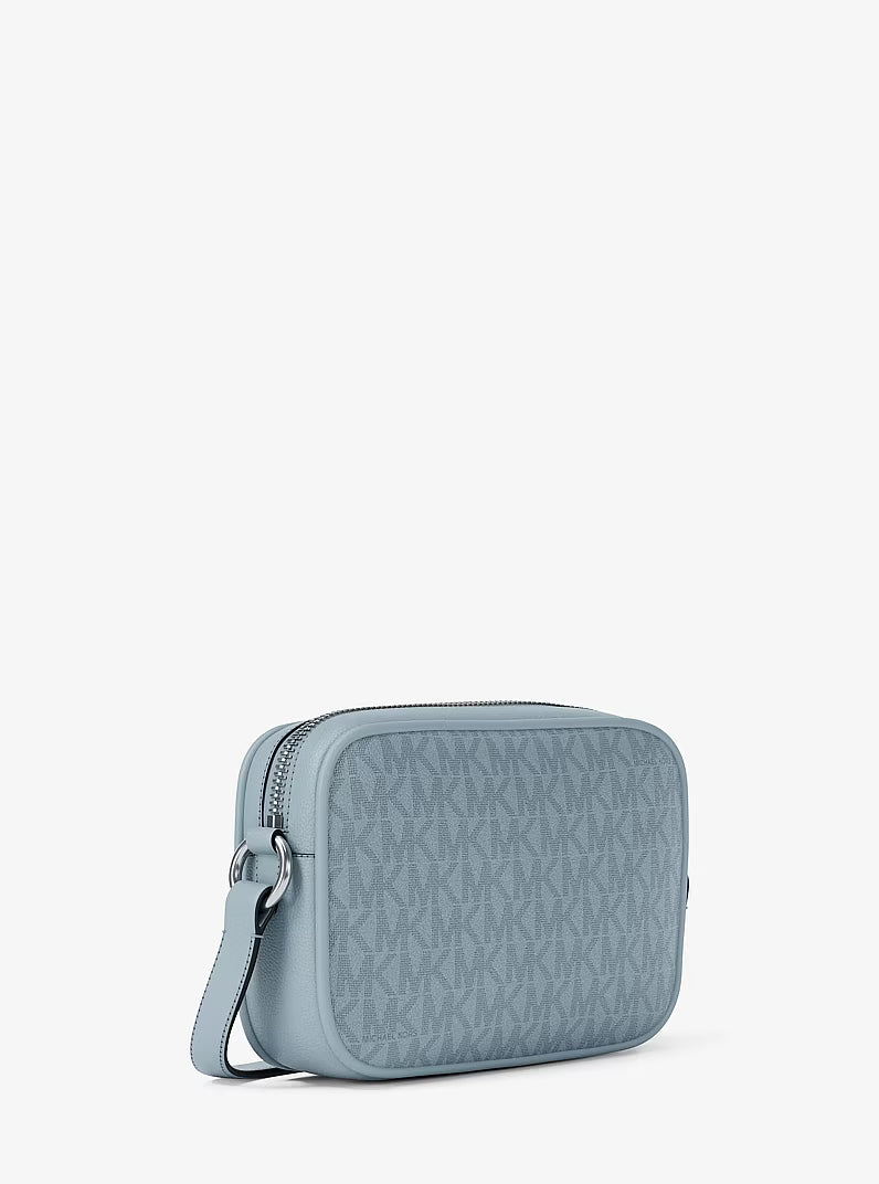 Michael Kors Jet Set Travel Small Signature Logo Camera Crossbody PALE OCEAN Bag