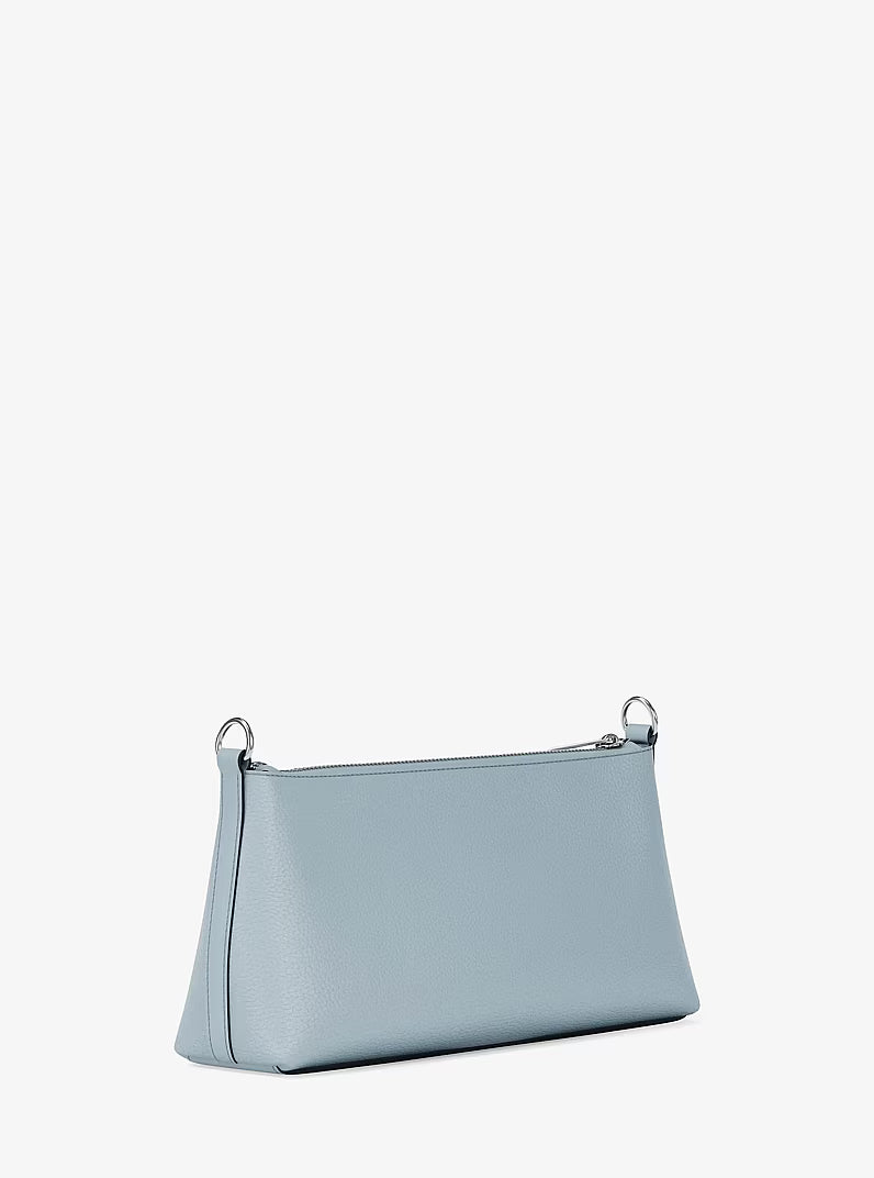 Carson Small Pebbled Leather Convertible Crossbody PALE OCEAN Bag