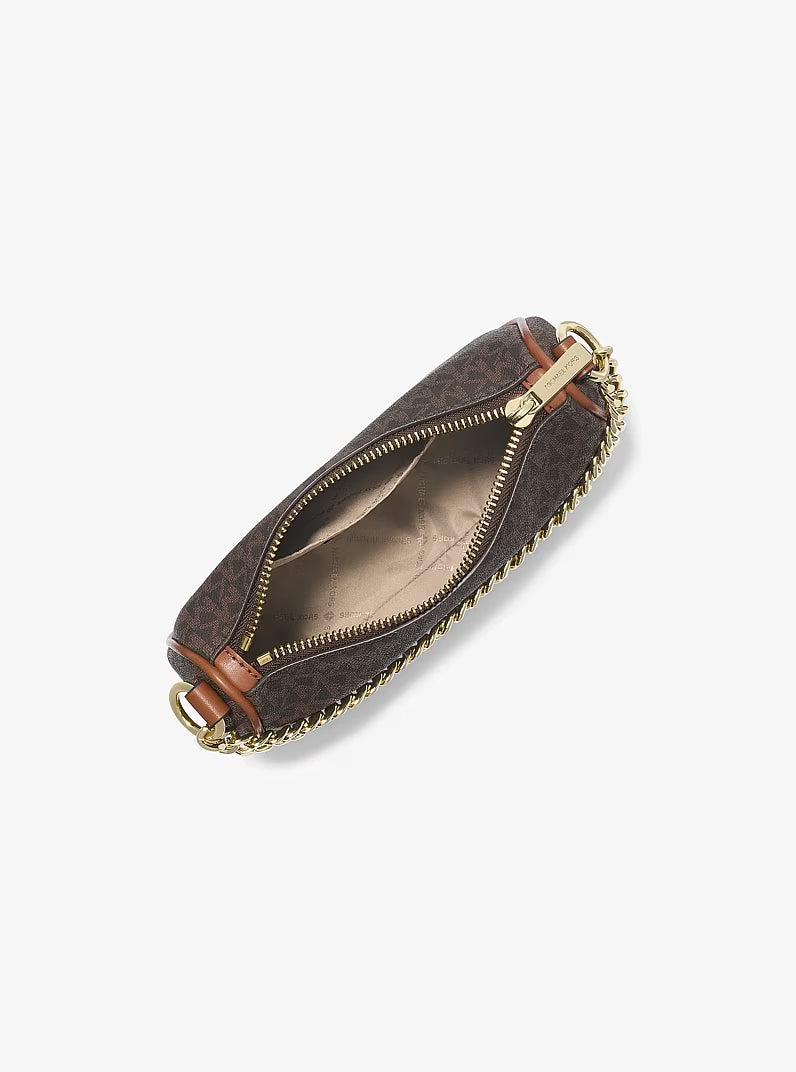Michael Kors Carmela Small Signature Logo Convertible Crossbody Bag Brown