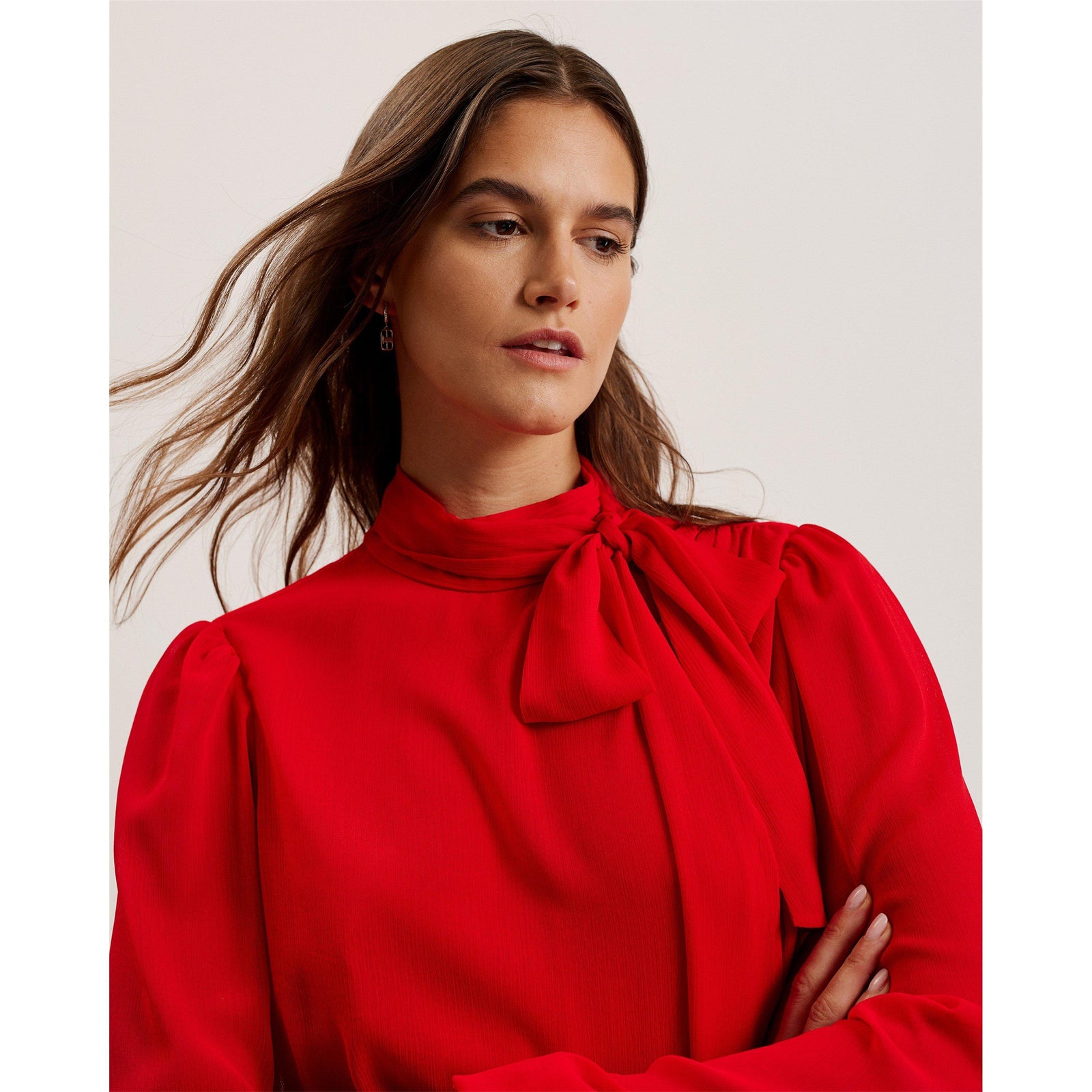 Zebrina Neck Tie Shift Dress