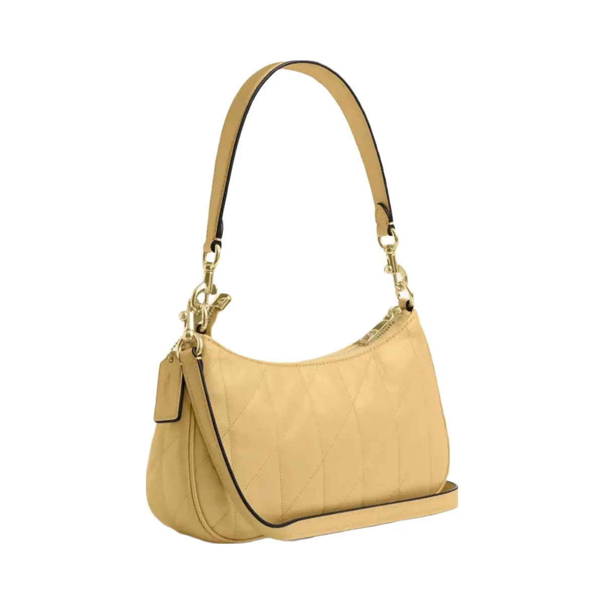 Coach Teri Shoulder Bag With Quilting in Gold Soft Yellow