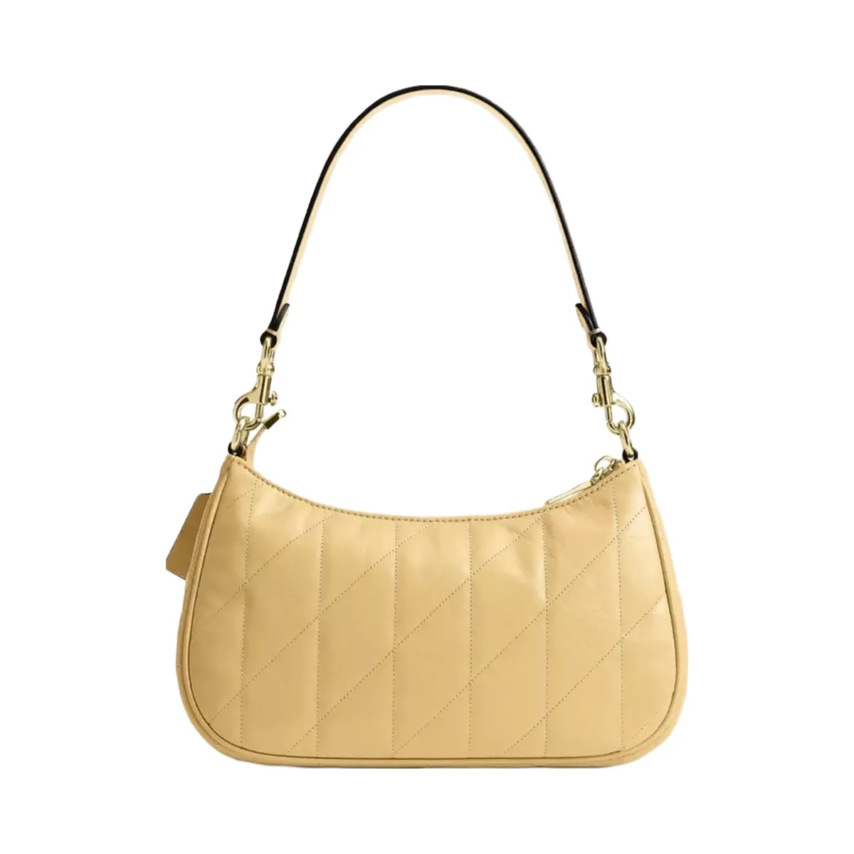Coach Teri Shoulder Bag With Quilting in Gold Soft Yellow