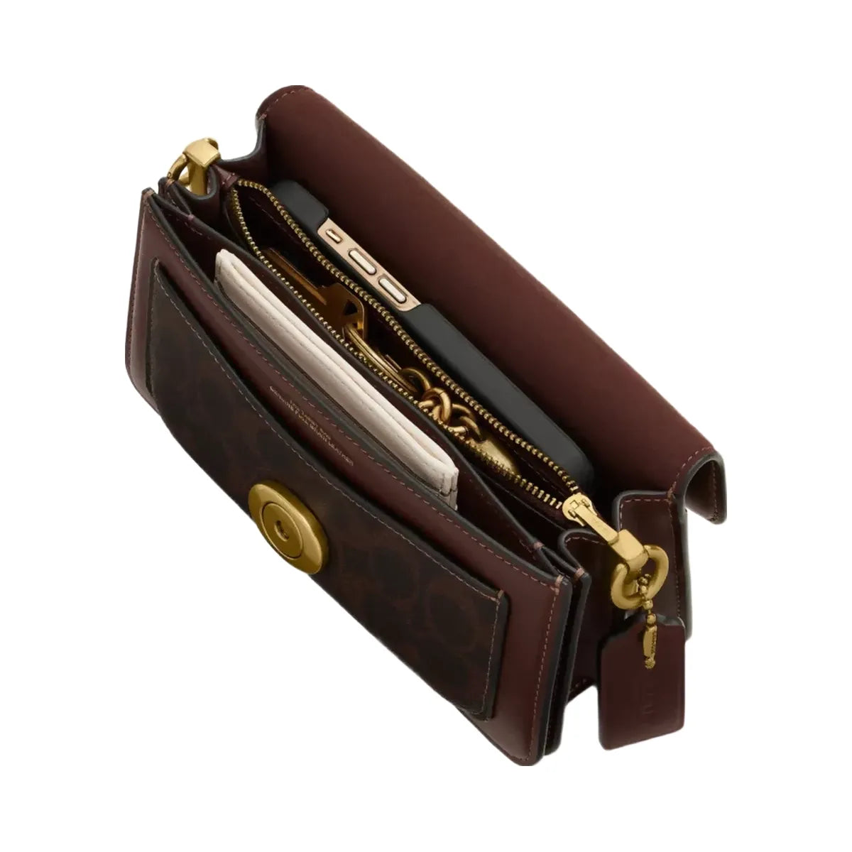 Coach Tabby Shoulder Bag 20 In Signature Canvas in Brass Maple