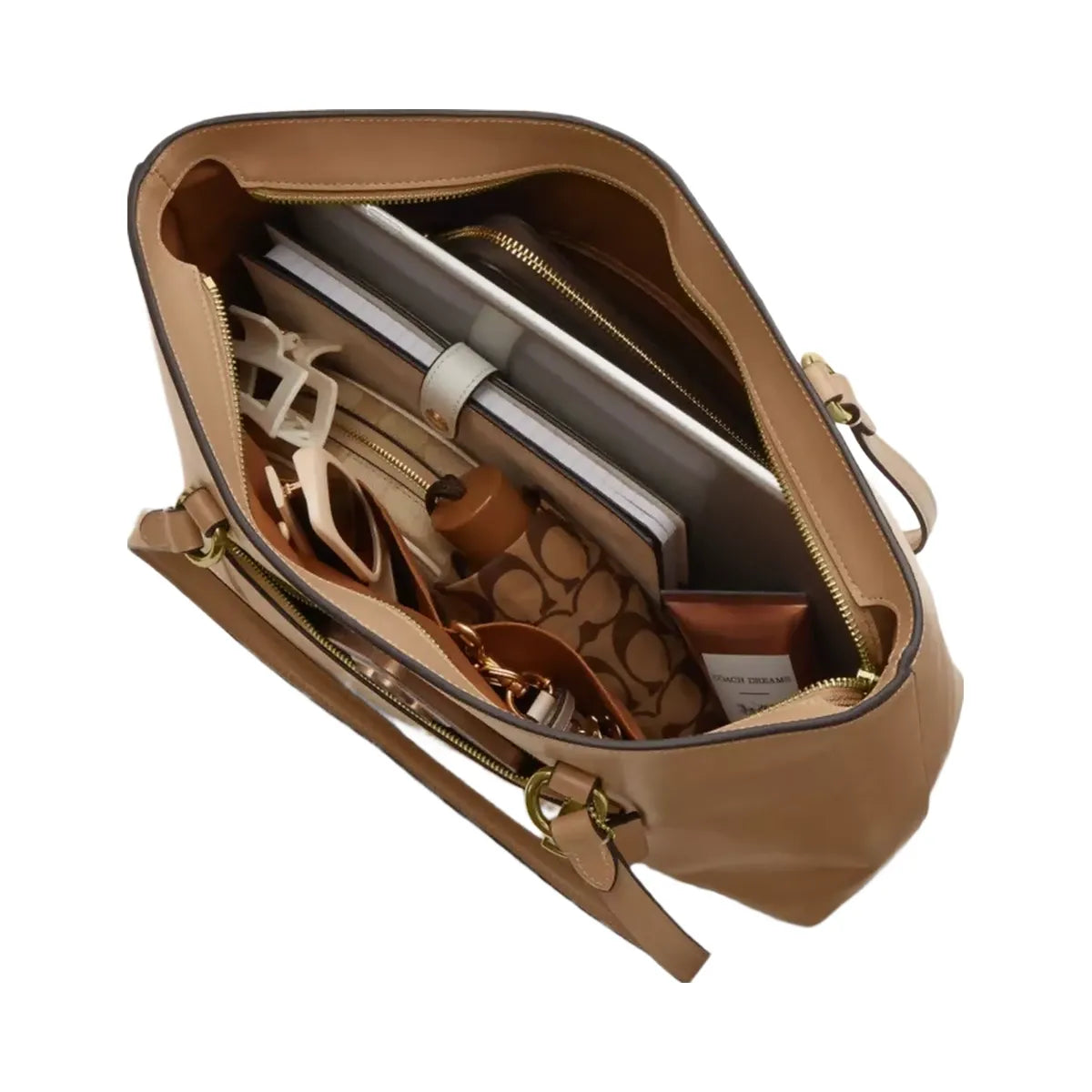 Coach Station Tote Bag in Gold Sandy Beige