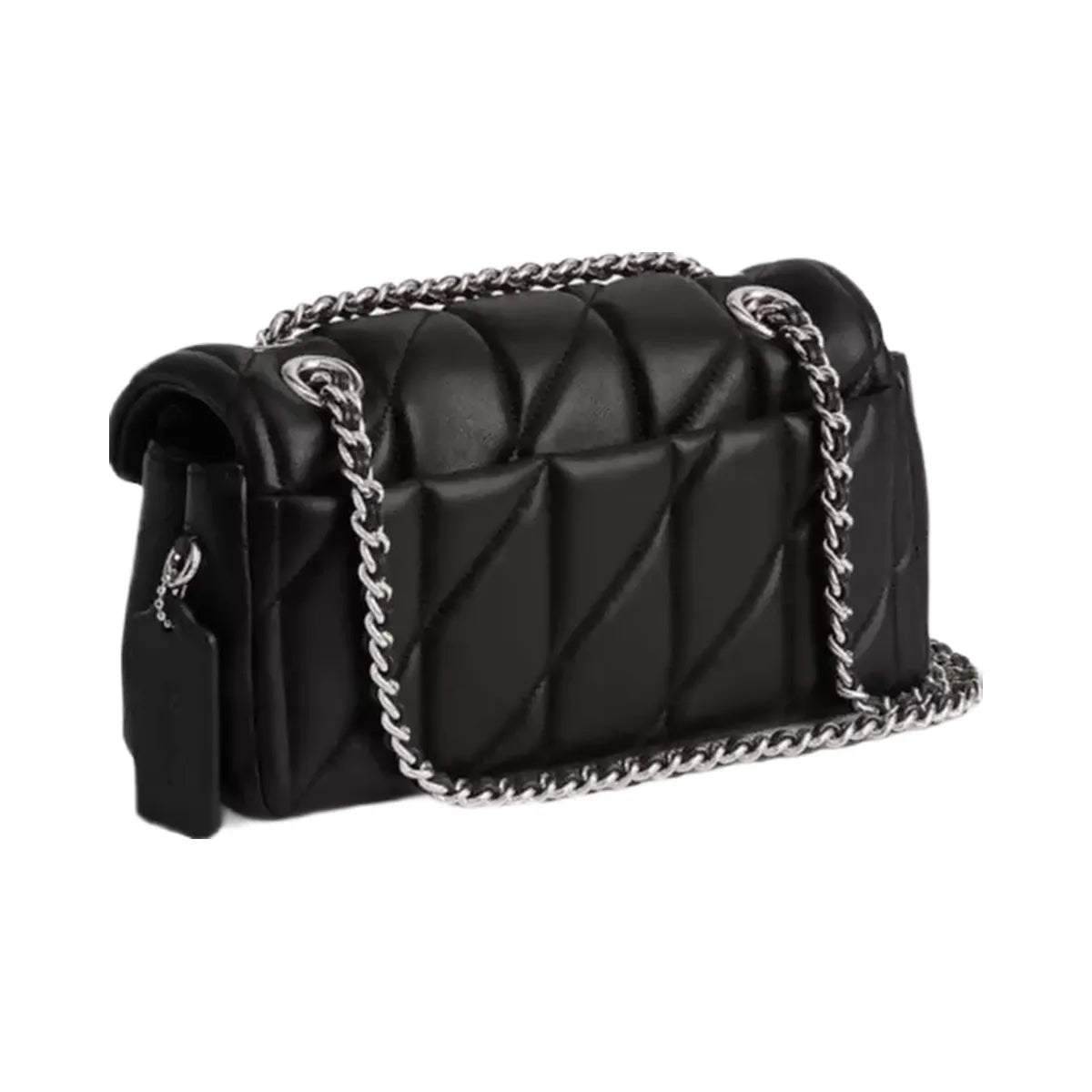 Coach Tabby Shoulder Bag 20 With Pillow Quilting in Silver Black