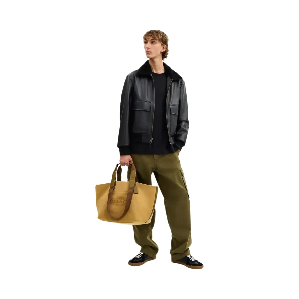 Coach Small Tour Tote Bag in Gunmetal Trench Multi