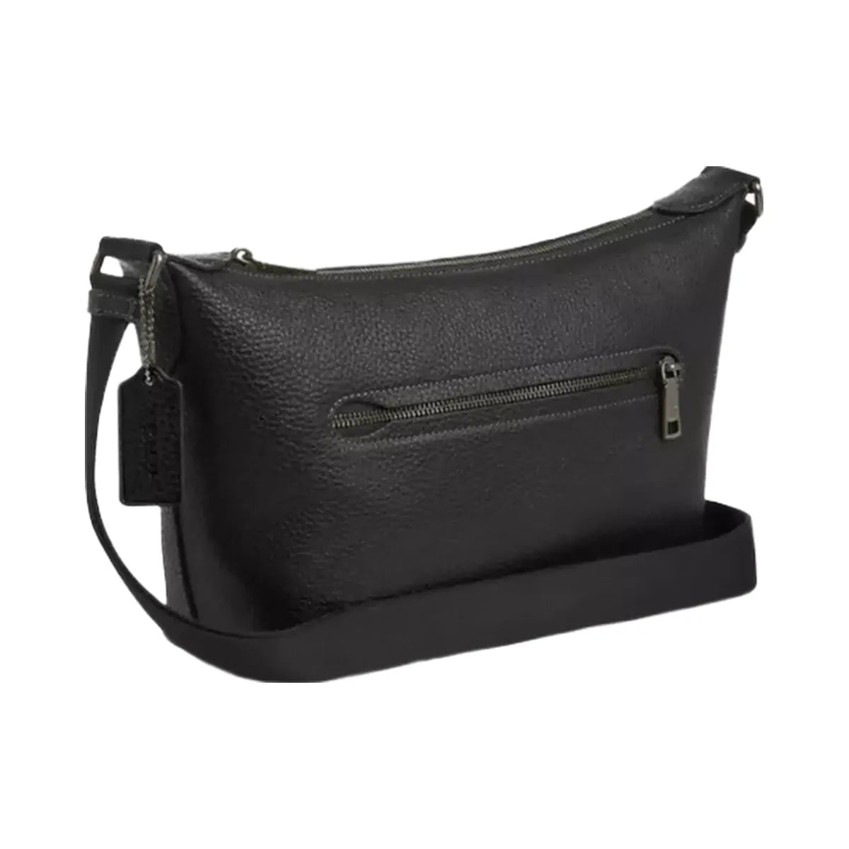 Coach Small Finn Crossbody Bag With Pouch in Gunmetal Black