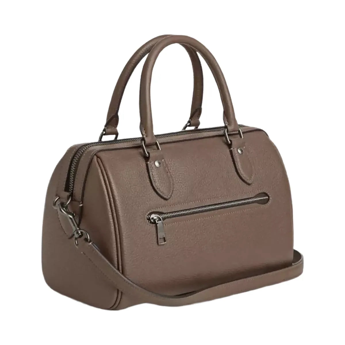 Coach Rowan Satchel Bag in Gunmetal Dark Stone