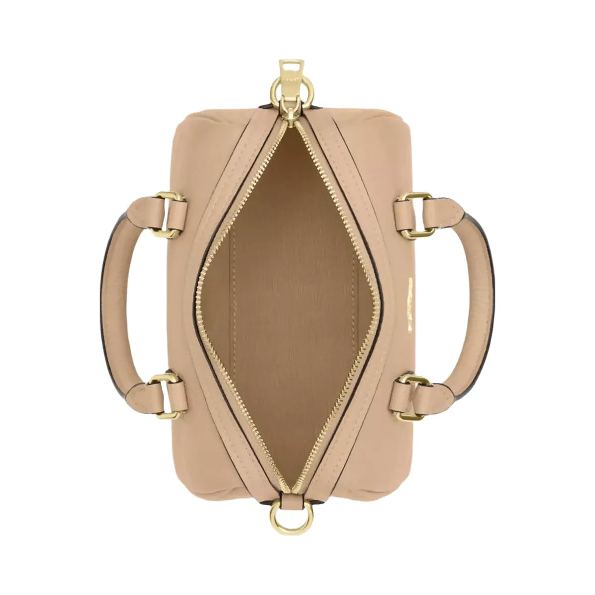 Coach Mini Rowan Crossbody Bag In Signature Leather in Gold Oat
