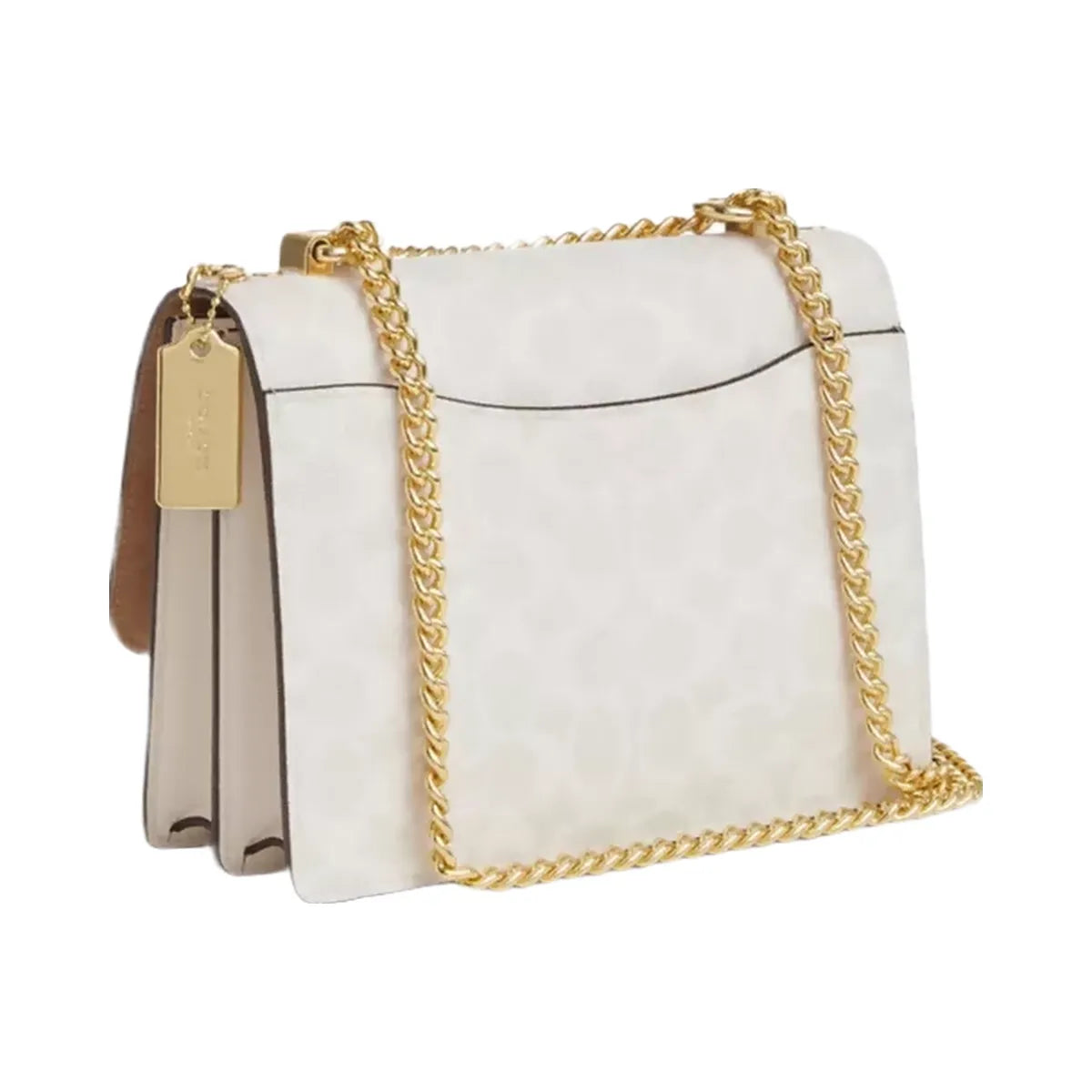 Coach Klare Crossbody Bag In Signature Canvas in Gold White Chalk
