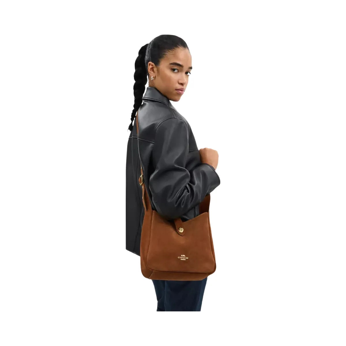 Coach Hadley Convertible Crossbody Bag in Gold Sienna