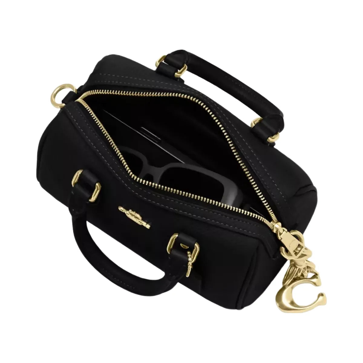 Coach Mini Rowan Crossbody Bag in Gold Black