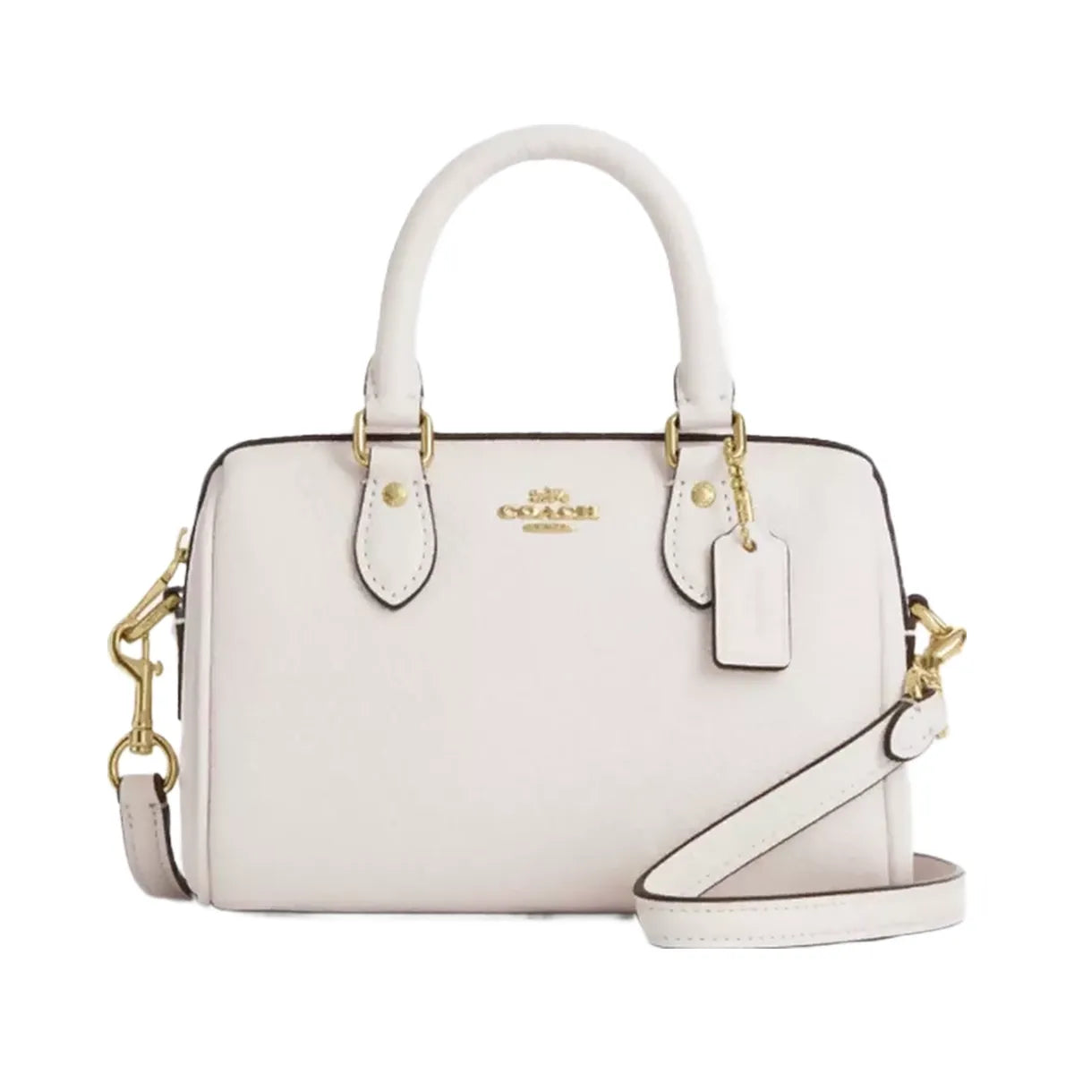 Coach Mini Rowan Crossbody Bag in Gold Chalk