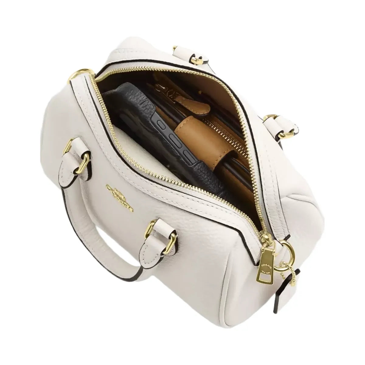 Coach Mini Rowan Crossbody Bag in Gold Chalk