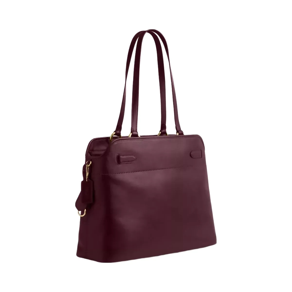 Coach Easton Tote Bag in Gold Dark Wine