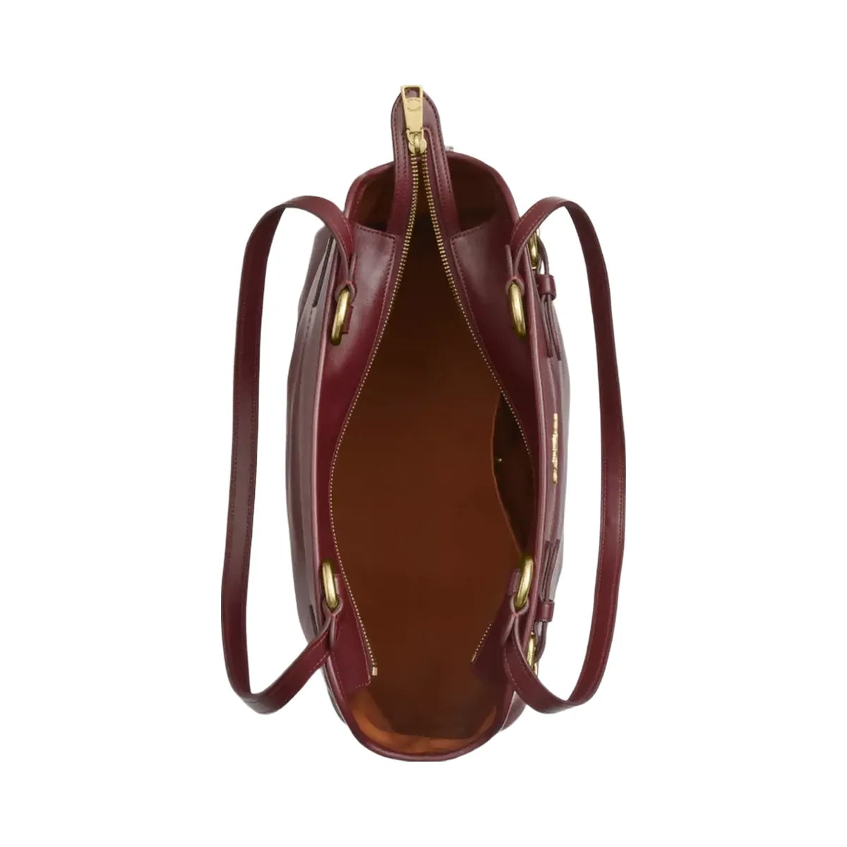 Coach Easton Tote Bag in Gold Dark Wine