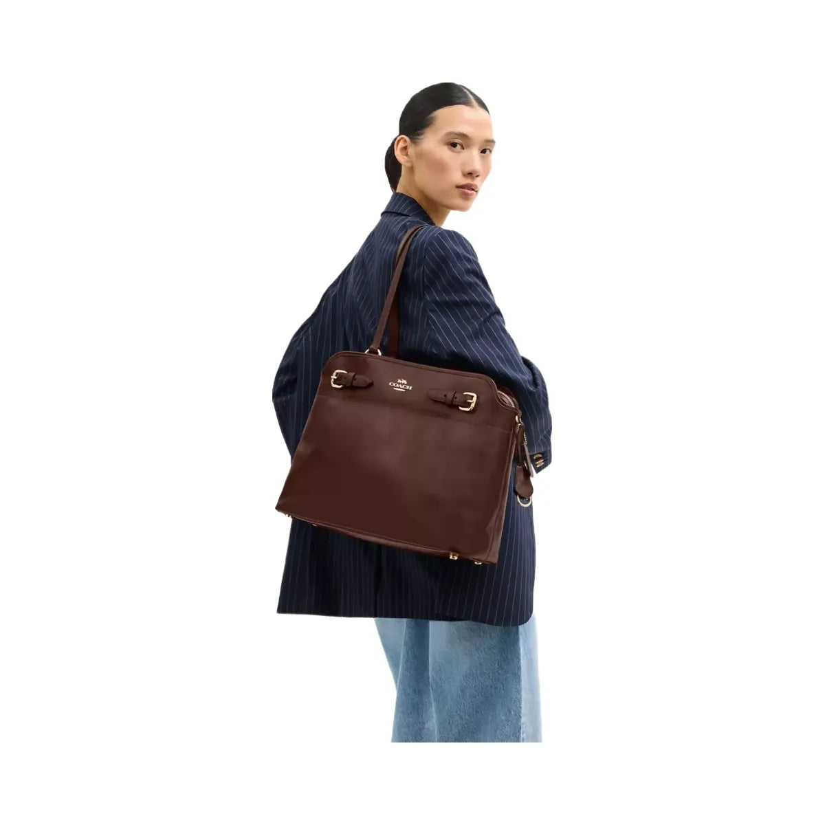 Coach Easton Tote Bag in Gold Maple