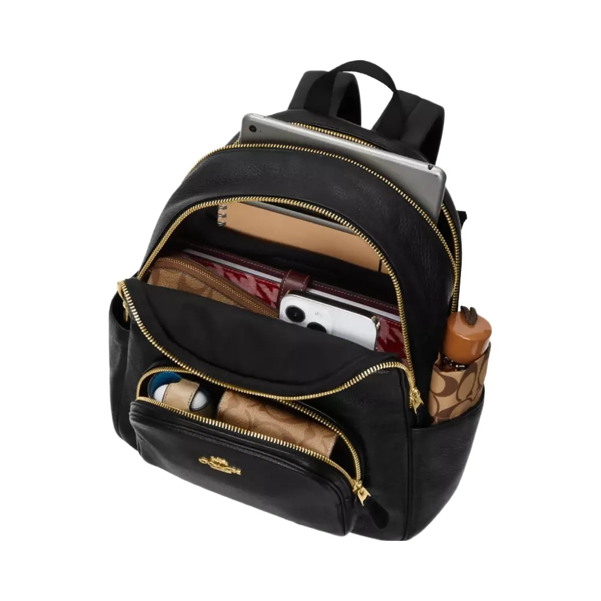 Coach Court Backpack in Gold Chalk