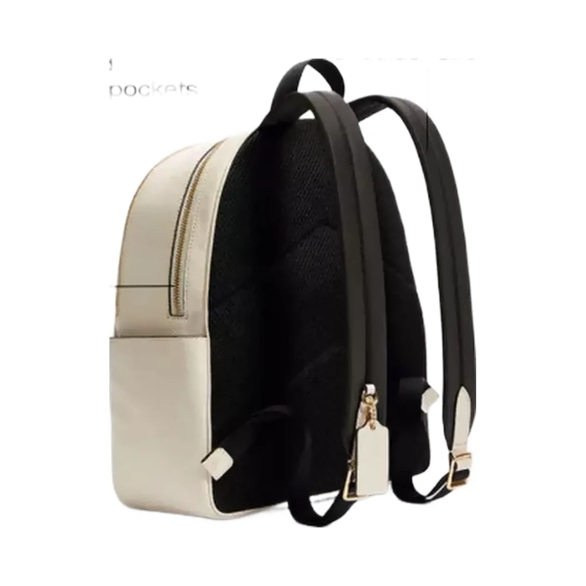 Coach Court Backpack in Gold Chalk