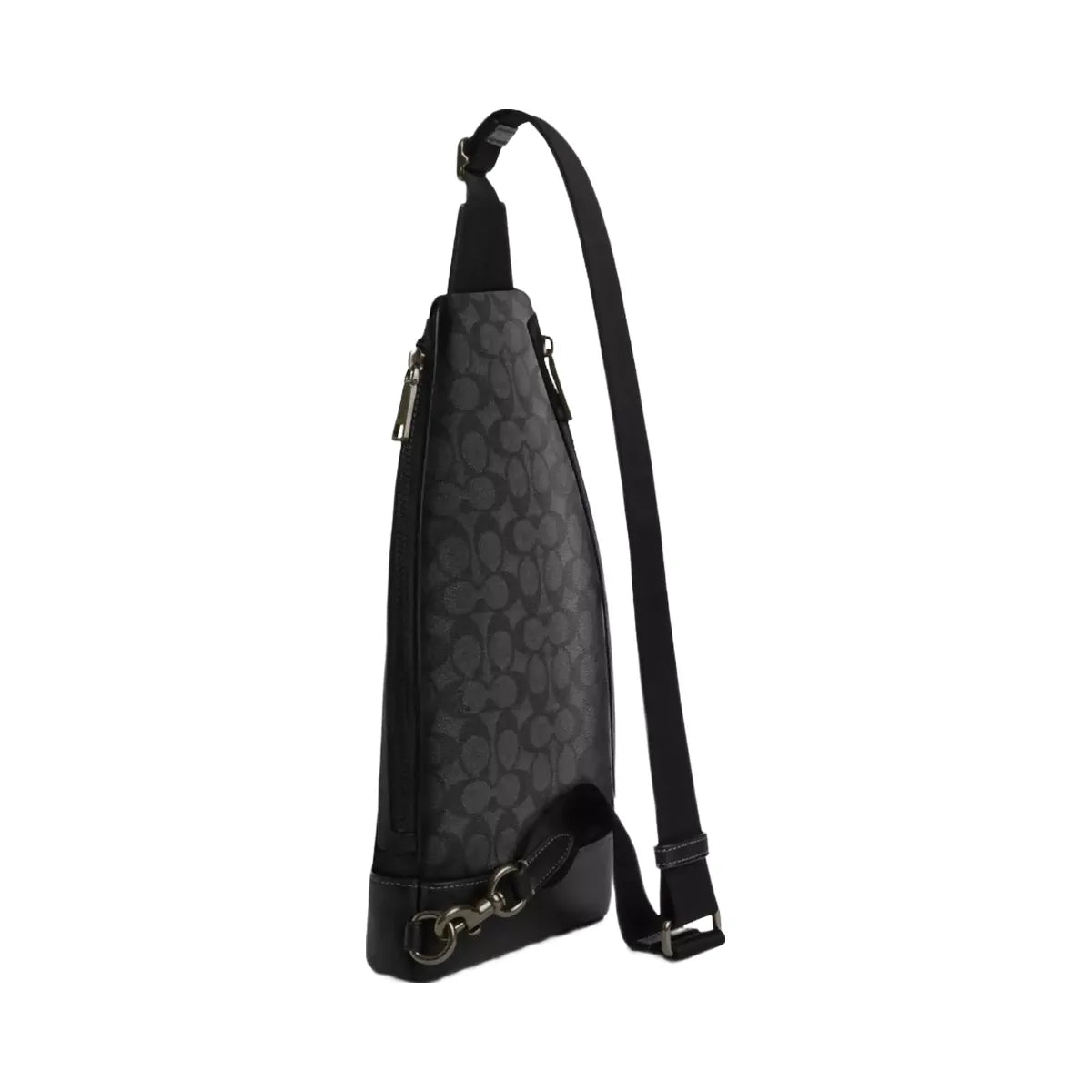 Coach Dominic Sling Pack In Signature Canvas in Gunmetal Charcoal Black