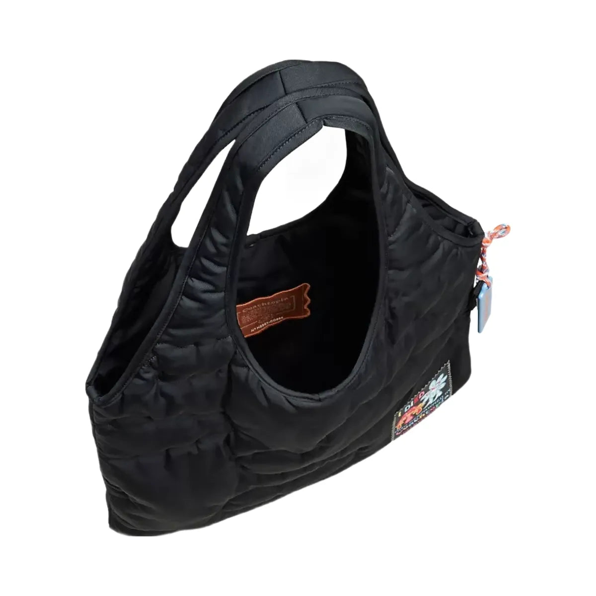 Coach Coachtopia Loop Flat Tote With Cloud Quilting in Black