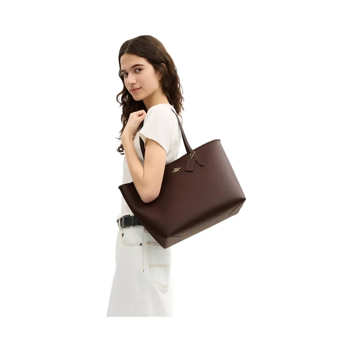 Coach City Tote Bag in Gold Maple
