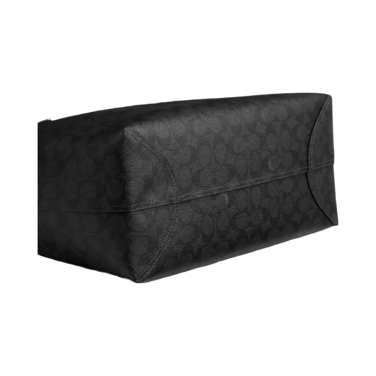Coach City Tote Bag In Signature Canvas in Gunmetal Charcoal Black