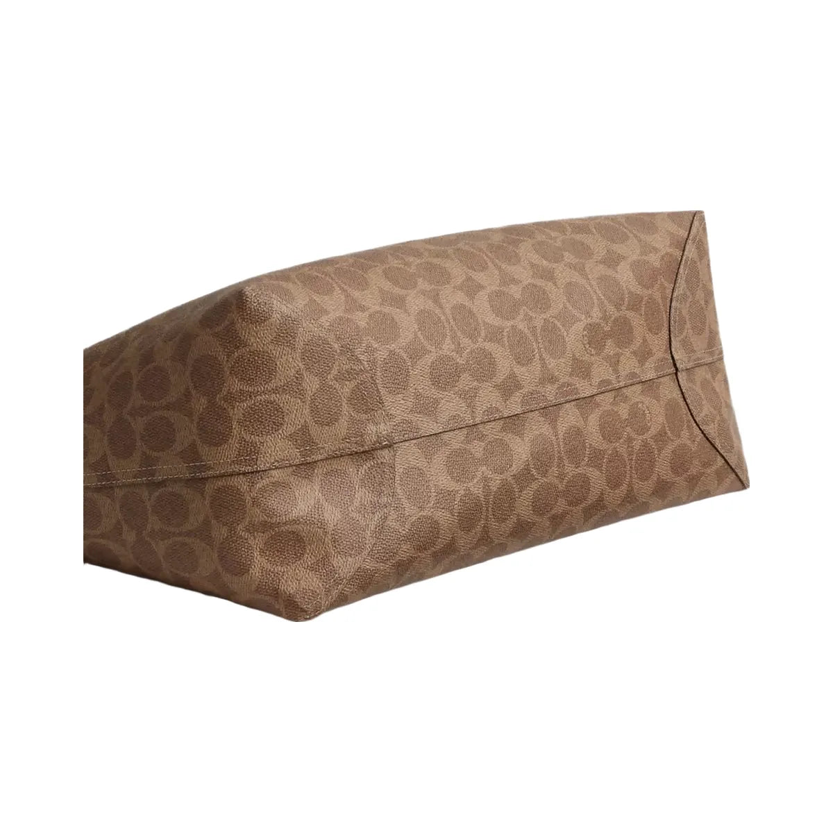 Coach City Tote Bag In Signature Canvas in Gold Tan Brown