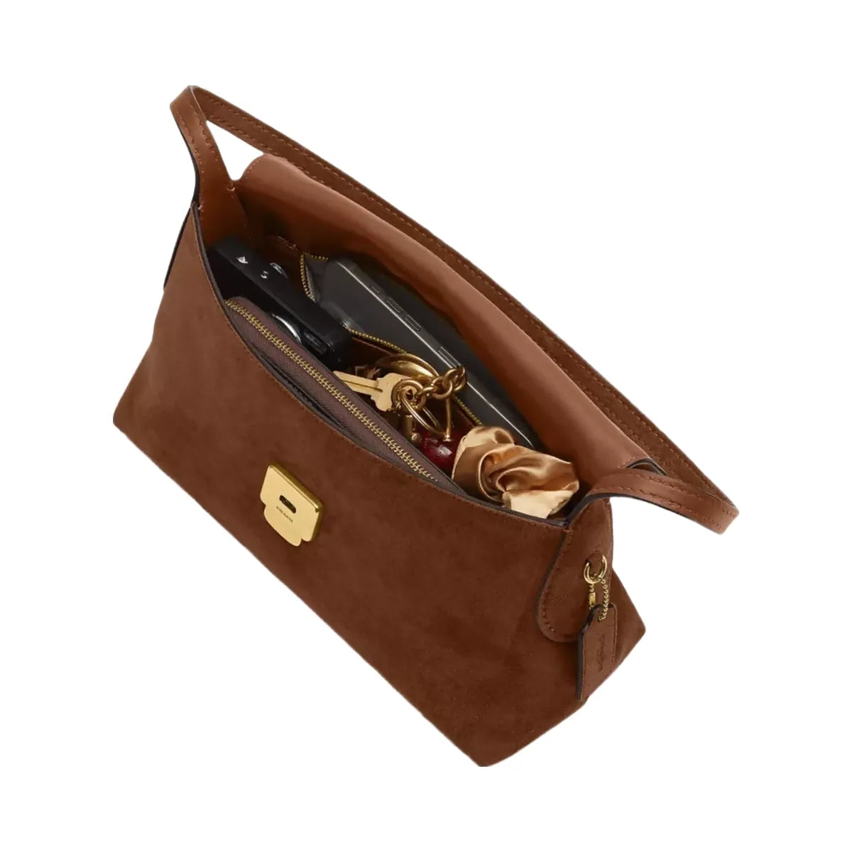 Coach Chelsea Shoulder Bag 30 in Brass Warm Brown