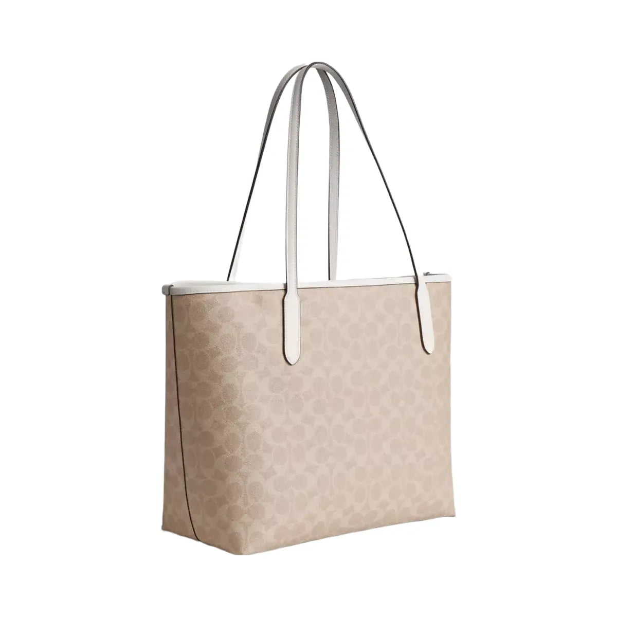 Coach City Tote Bag In Signature Canvas in Gold Sand Chalk