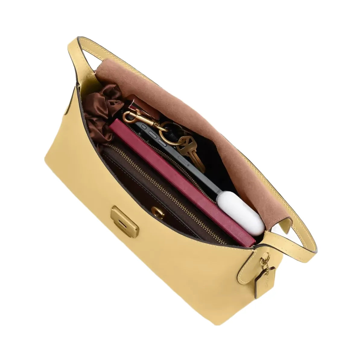 Coach Chelsea Shoulder Bag 30 in Brass Vanilla