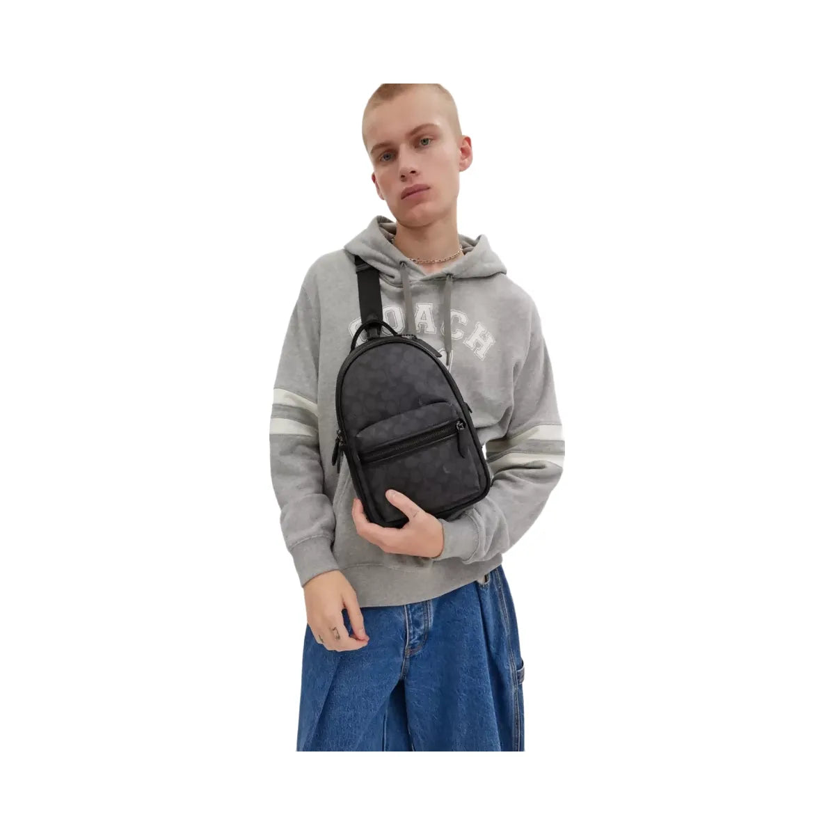 Coach Charter Pack In Signature Canvas in Charcoal