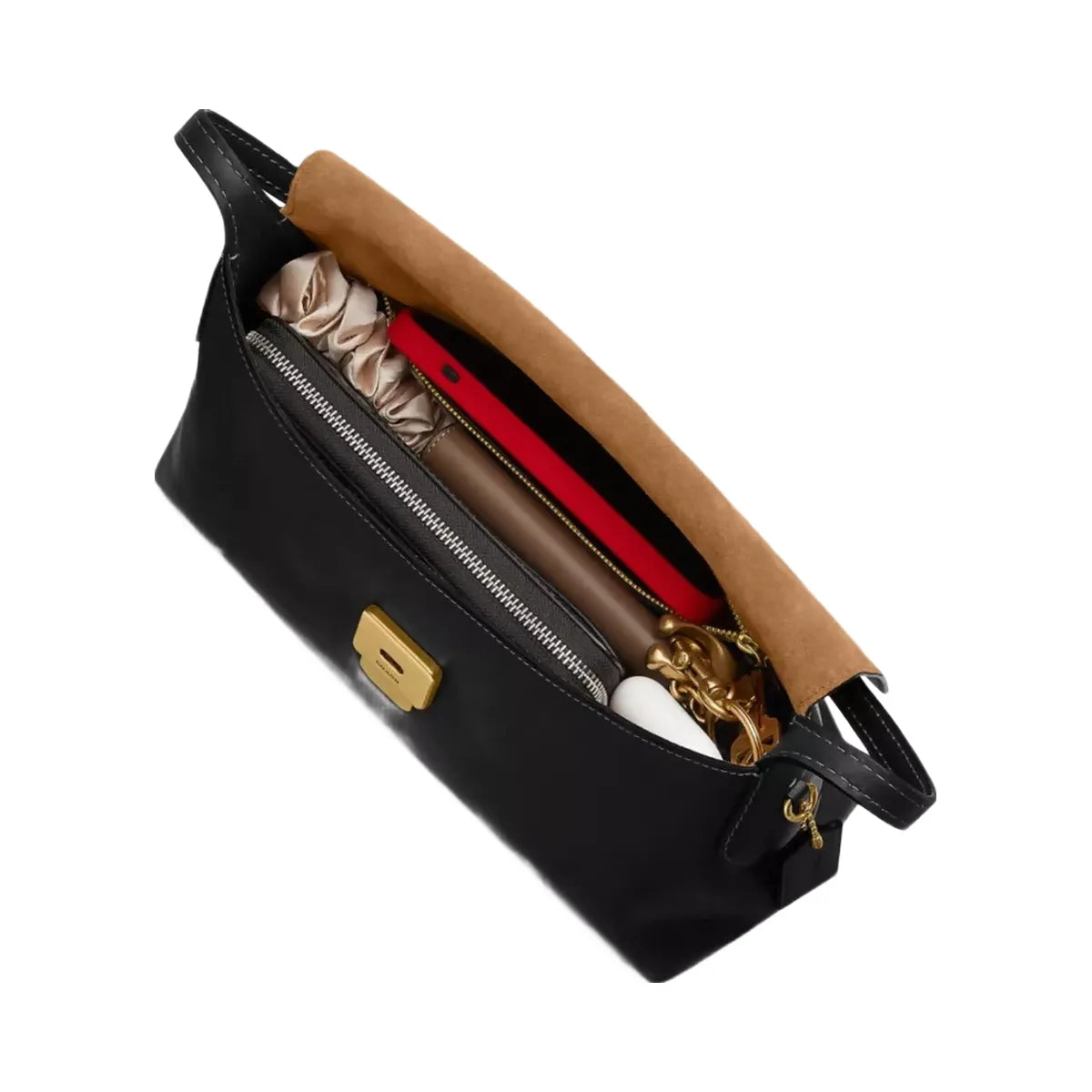 Coach Chelsea Shoulder Bag 30 in Brass Black