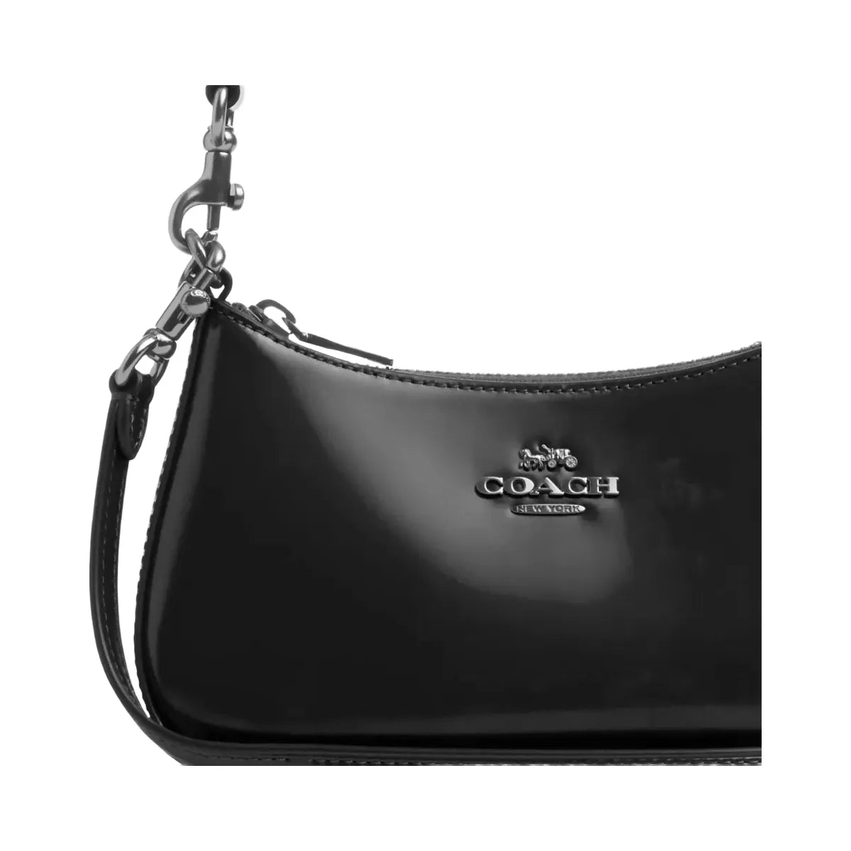 Coach Teri Mini Crossbody Bag in Silver Black